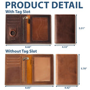 Gift For Yourself, Gift For Women, Gift For Men, Travel, Happy - All My Travel Crap - Personalized Leather Passport Holder