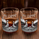 Gift For Yourself,Gift For Men,Happy - Viking A Sip Of History - Personalized Whiskey Glass