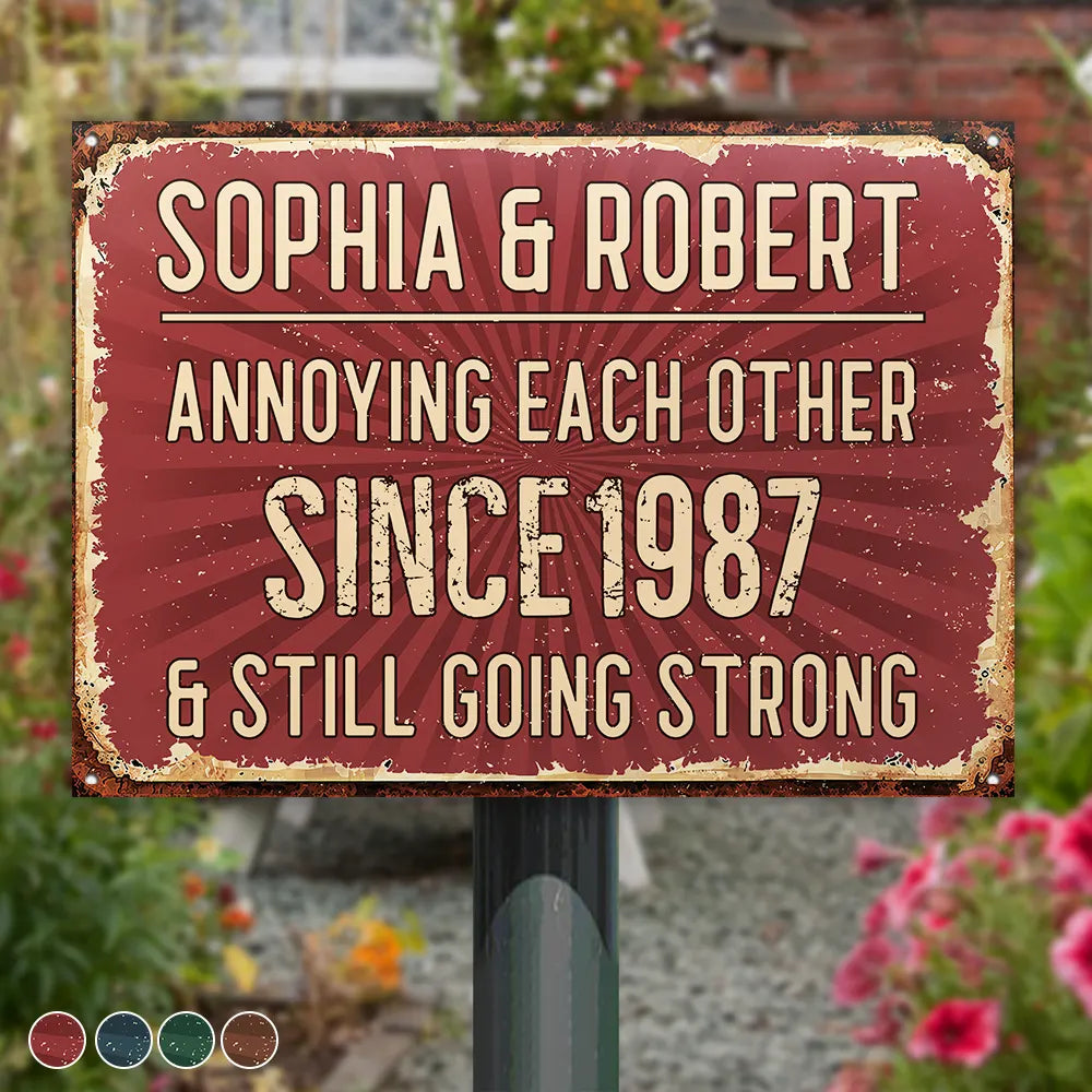 Vintage Annoying Each Other - Personalized Classic Metal Signs