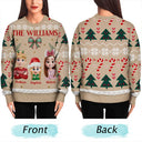 Family,Happy,Christmas - Vintage Family Christmas - Personalized Unisex Ugly Sweater