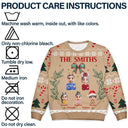 Family,Happy,Christmas - Vintage Family Christmas - Personalized Unisex Ugly Sweater