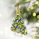 Gift For Yourself, Gift For Women, Gift For Men, Baseball, Basketball, Football, Golf, Happy, Christmas - Volleyball Christmas Tree - Personalized Custom Shaped Acrylic Ornament