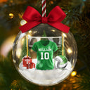 Gift For Yourself, Gift For Women, Gift For Men, Happy, Top Market - Volleyball Player Uniform - Personalized 3D Acrylic Ball Ornament