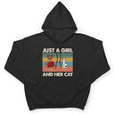 Just A Girl And Her Cats - Gift For Cat Lovers - Personalized T Shirt