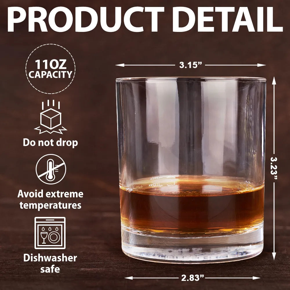America 250th,Independence Day,Gift For Men,Gift For Yourself,Proud,Custom Text - 3D Effect 250th Anniversary - Personalized Whiskey Glass