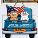 Cat Lovers,Pet Lovers - Cats Planning Escape Trunk - Personalized Custom Shaped Wood Sign