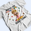 Gift For Kids,Gift For Grandkids,Back To School,Happy - Watch Out Kindergarten Here I Come - Personalized T Shirt