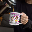 Watching You Be A Mom Daughter Mother - 3D Inflated Effect Printed Mug, Personalized White Edge-to-Edge Mug