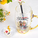 Gift For Mother,Mom,Daughters,Gift For Daughter - Watching You Being A Mom - Personalized Glass Flower Tea Cup