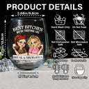 We Go Together Like Drunk And Disorderly - Personalized Stemless Wine Glass