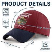 Gift For Father,Fishing,Humorous,Icon - We Hooked The Best Dad Grandpa - Personalized Two Tone Cap