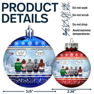 Family,Christmas,Memorial,Sad - We Miss You - Personalized Ball Ornament