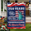 America 250th,Independence Day,Top Market,Family,Proud,Icon - We The People 250 Years Of Freedom - Personalized Flag