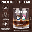 Gift For Father,Dad,Children - We Used To Live In Your Balls - Personalized Whiskey Glass