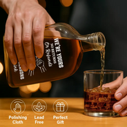 Gift For Father,Dad - Children,Funny - We're Yours No Returns Or Refunds - Personalized Whiskey Bottle