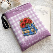 Top Market,Gifts For Her,Christmas,Gifts For Him,Reading,Gift For Yourself,Icon,Happy - Bookworm Keepsake - Personalized Book Sleeve