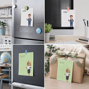 Officer,Proud,Vector - Gift For Coworker, Boss, Teacher - Personalized Custom Character With Name Notepad