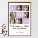Gift For Mother,Gift For Grandma,Custom Photo,Love - Custom Photo Mom To Us You Are The World - Personalized Poster