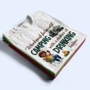 Camping,Campsite,Gift For Yourself,Gift For Women,Happy - Weekend Forecast Camping And Drinking - Personalized T Shirt