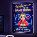 Gift For Yourself,Gift For Kids,Gift For Women,Gift For Men,Happy - Welcome To The Game Room - Personalized Classic Metal Signs
