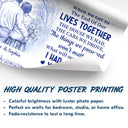 Wedding Anniversary,Gift For Couples,Gift For Husband,Gift For Wife,Gift For Boyfriend,Gift For Girlfriend,Happy - When We Get To The End Of Our Lives Together Toile Couple - Personalized Poster