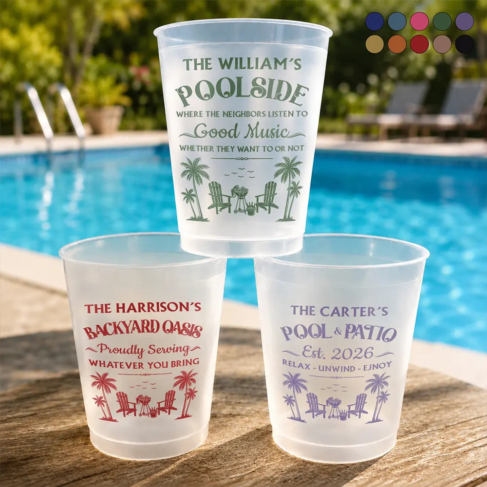 Where Neighbors Listen To Good Music - Personalized Frosted Cups