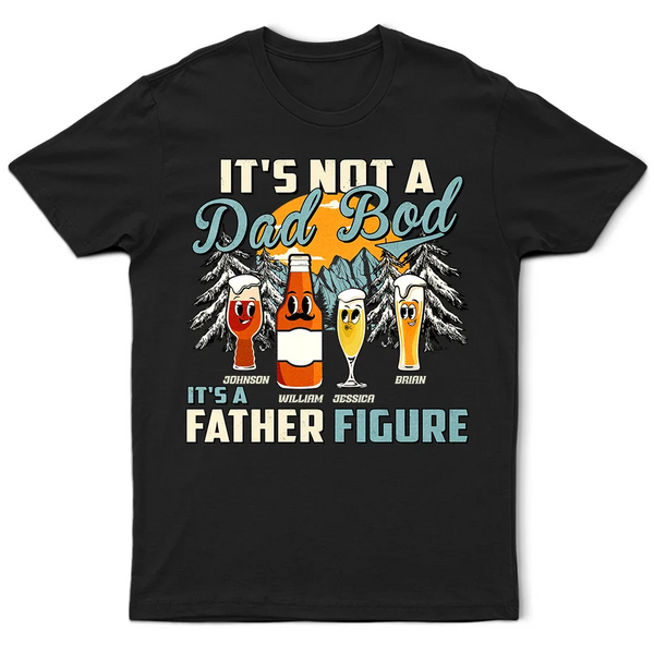 Gift For Father,Gift For Grandpa,Funny - Working On My Dad Bod One Beer At A Time Fun Father - Personalized T Shirt