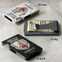 Gift For Husband,Gift For Father,New Dad,Funny,Happy - World's Best Bodyguard Assigned By - Personalized Card Wallet With Money Clip