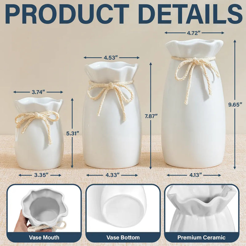 Gift For Mother,Gift For Grandma,Love - This Grandma Mommy Belongs To Kids Pet - Personalized Ribbon Tie Flower Vase