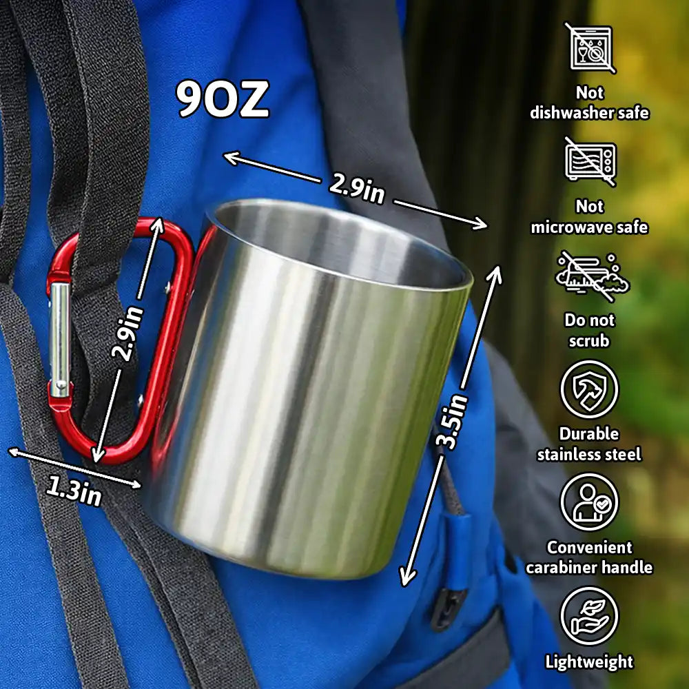 Sad, Pet Lovers, Pet Mom, Pet Dad - They Still Talk About You - Personalized Carabiner Mug