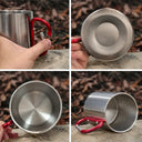 Happy,Camping,Campsite,Gift For Yourself,Gift For Women,Gift For Men - Adventure And Nature Name - Personalized Carabiner Mug