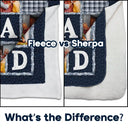 Gift For Father,Dad,Daughters,Sons,Dad,Children,Gift For Men,Custom Photo,Christmas,Love - Custom Photo Dad Papa You Are The Piece That Holds Us Together - Personalized Fleece Blanket, Sherpa Blanket