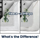 Gift For Wife,Gift For Girlfriend,Gift For Yourself,Gift For Women,Gift For Aunt,Gift For Mother,Gift For Grandma,Gift For Daughter,Gift For Sisters,Gift For Bestie,Happy,Christian,Icon - Created With A Purpose Birth Month Flower - Personalized Fleece Blanket, Sherpa Blanket