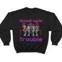 Double Trouble Bar Party BFF - Anniversary, Birthday Gift For Besties, Best Friends - Personalized Custom T Shirt