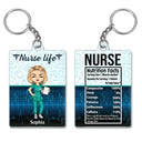 Nurse Nutrition Facts - Gift For Nurses - Personalized Custom Acrylic Keychain