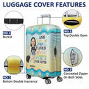 Custom Photo Just A Girl Boy Who Loves Traveling Cruising - Gift For Yourself, Travel Lovers - Personalized Custom Luggage Cover