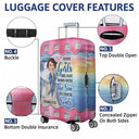 Custom Photo Just A Girl Boy Who Loves Cruising - Gift For Traveling Lovers - Personalized Custom Luggage Cover