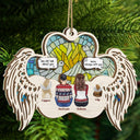 I Miss You - Christmas Memorial Gift For Pet Lovers, Dog Mom, Dog Dad, Cat Mom, Cat Dad - Personalized Suncatcher Ornament