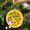 You Are My Sunshine Grandkids - Christmas Gift For Grandmother, Mother, Grandkids - Personalized Wood Slice Ornament