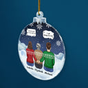 We Miss You I Know - Christmas Memorial Gift For Family - Personalized Custom Shaped Acrylic Ornament