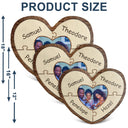 Custom Photo Puzzle Name - Birthday, Holiday Gift For Parent, Couple, Grandparent - Personalized Heart Shaped Pillow