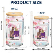 It Takes A Long Time To Grow An Old Friend - Gift For Besties - Personalized Clear Glass Can