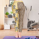 Custom Photo Pet Face Leopard Pattern - Birthday, Funny Gift For Dog Mom, Cat Lover - Personalized Leggings