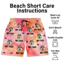 Custom Photo Funny I Love My Dad - Gift For Dog Dad, Cat Dad, Fathers, Pet Lovers - Personalized Unisex Beach Shorts