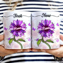 First Mom Now Grandma - Gift For Mothers, Grandmas, Aunties - Personalized White Edge-to-Edge Mug
