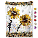 First Mom Now Grandma - Gift For Mothers, Grandmas, Aunties - Personalized Fleece Blanket, Sherpa Blanket