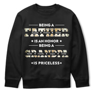 Being A Dad Is An Honor Being A Papa Is Priceless - Gift For Fathers, Grandpas - Personalized T Shirt