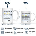 Excellent Dog Dad Cat Dad But Only 4 Stars - Personalized Mug