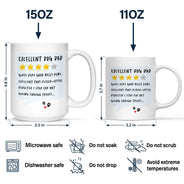 Excellent Dog Dad Cat Dad But Only 4 Stars - Personalized Mug