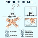 Best Dad Grandpa Ever Fist Bump - Personalized Acrylic Car Hanger